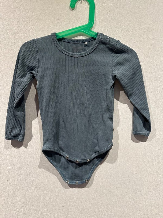 Minymo samfella, riffluð, græn