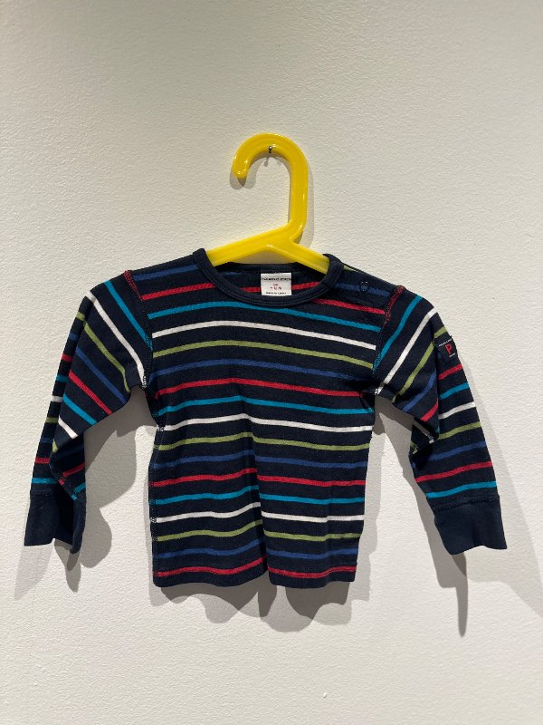 POP síðerma röndóttur