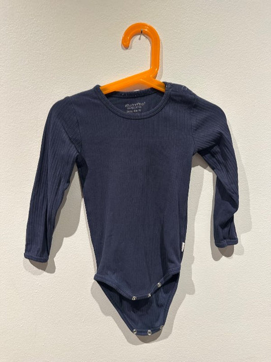 Minymo samfella, navy riffluð