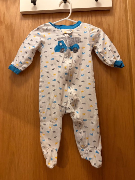 Carters Náttgalli bílar hvítur
