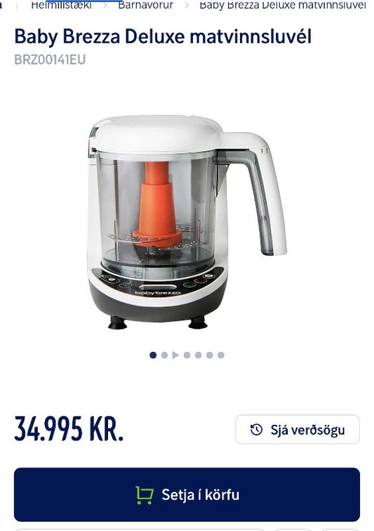 Baby brezza matvinnsluvél, prófuð 3.1.26