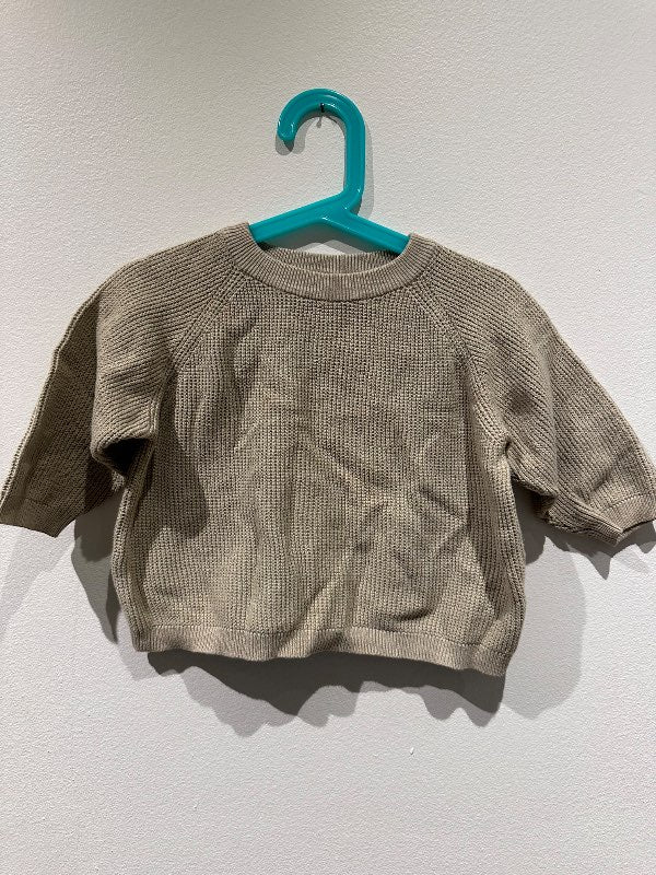 Zara prjónapeysa ljósbrún