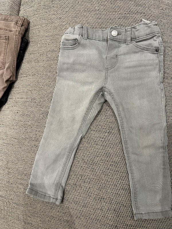 Zara gallabuxur mjúkar gráar