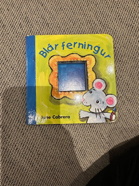 Bók, blár ferningur