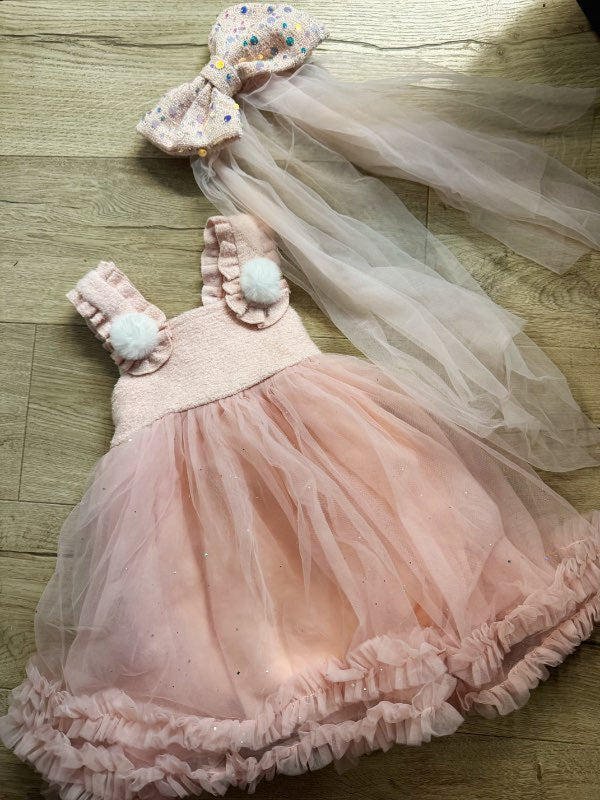 Kanína princessus kjóll +hárdpenna princess