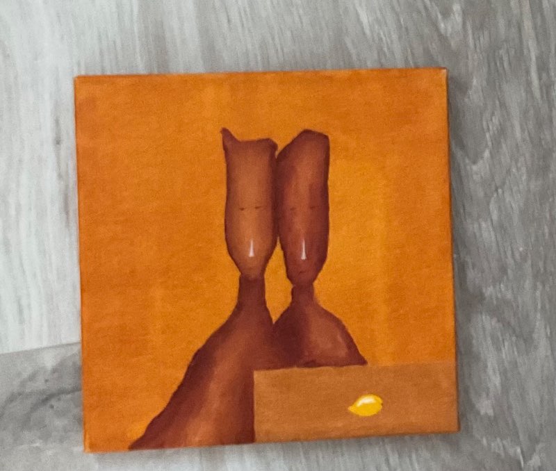 Málverk - Íris Rós Söring- 2 karlar