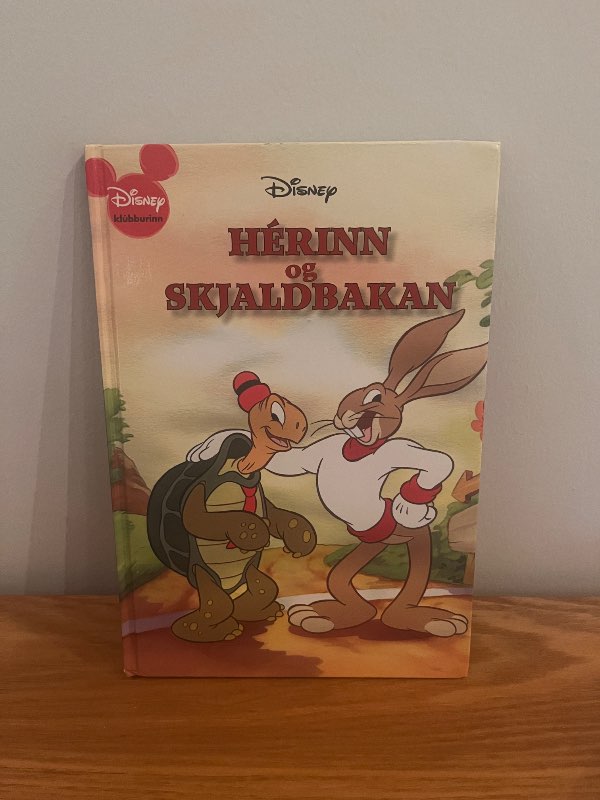 Disney bók Hérinn og skjaldbakan