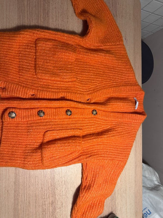 Zara orange peysa