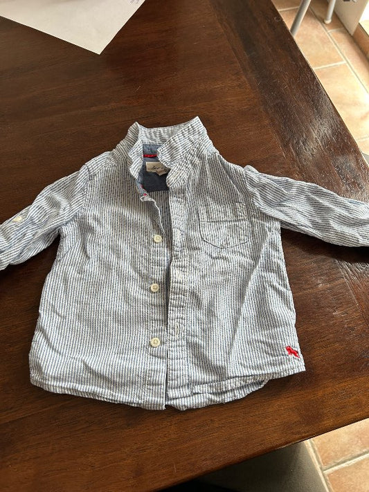 Blá röndótt skyrta h&m