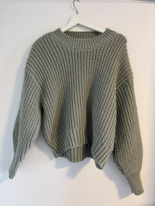 hm prjonuð peysa græn