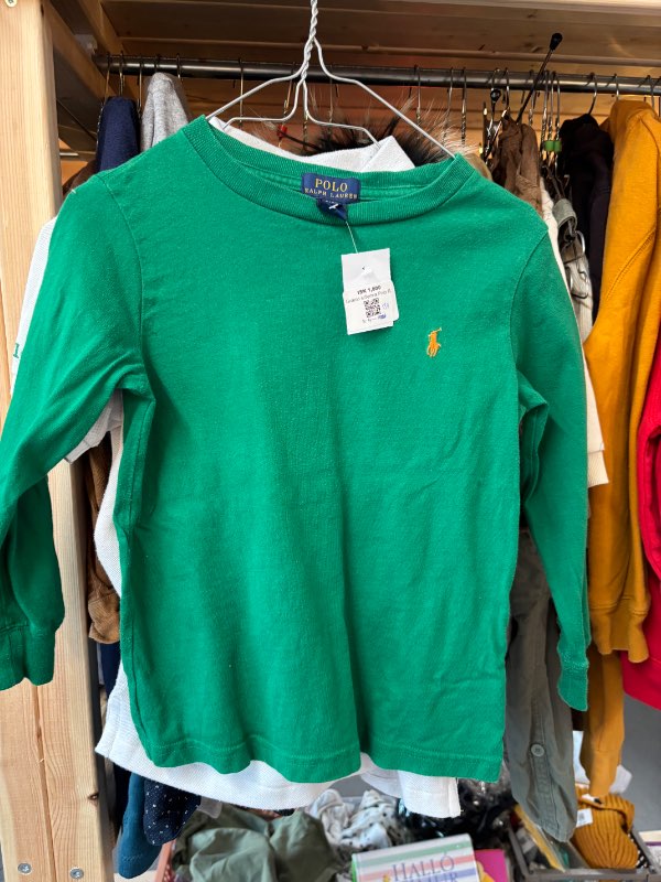 Grænn síðerma Polo Ralph Laure