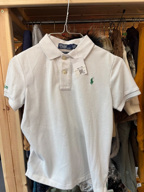 Hvítur Ralph Lauren Polo 6y
