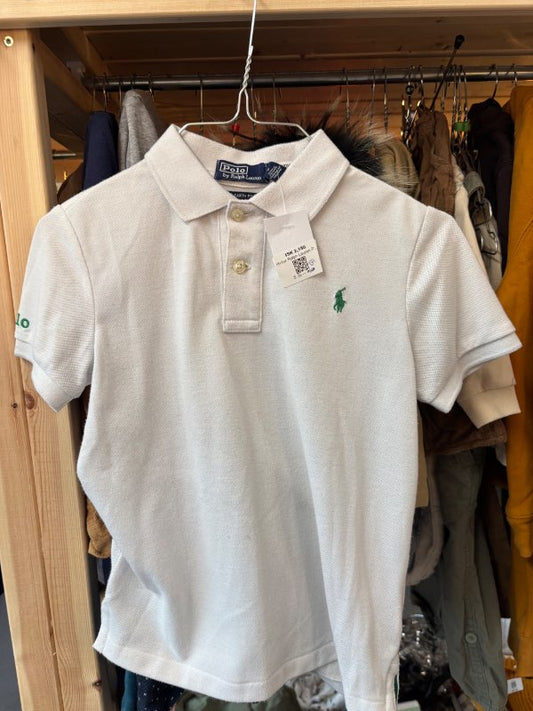 Hvítur Ralph Lauren Polo 6y