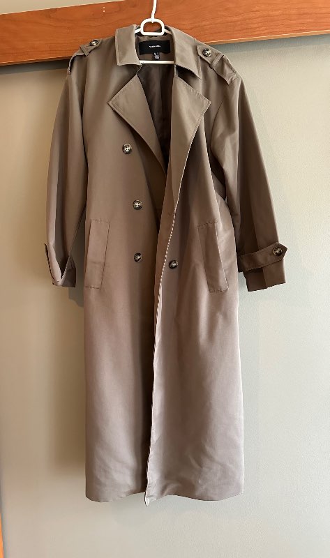 Síð kápa vero moda brúngræn