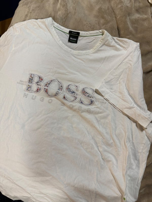 Boss hvítur bolur