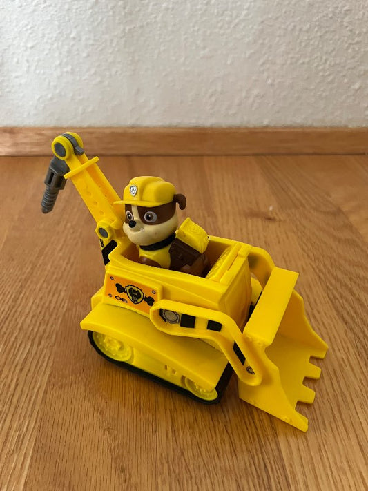 Excavator with Rubble