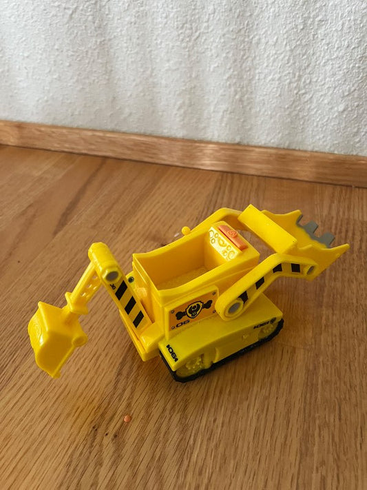 Yellow excavator