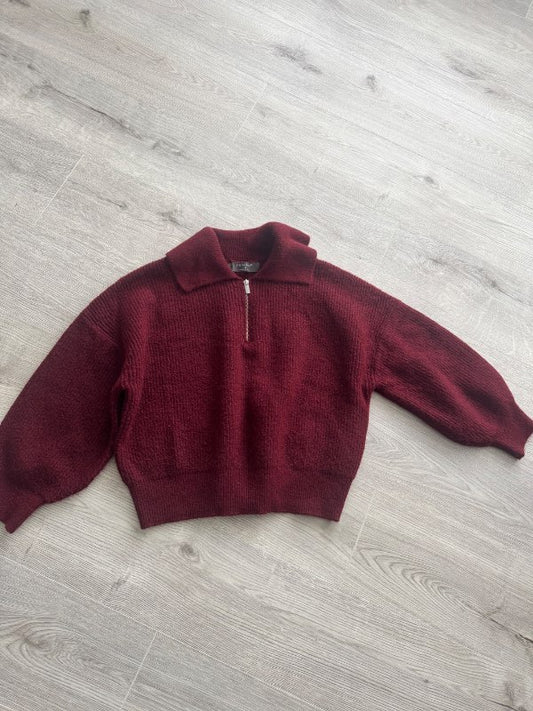 Burgundy sweater