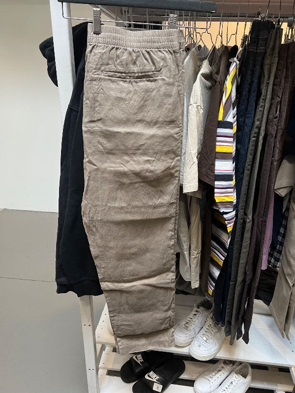 H&M Hör Buxur - Brúnar