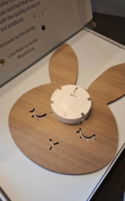 Bunny náttlampi vegg