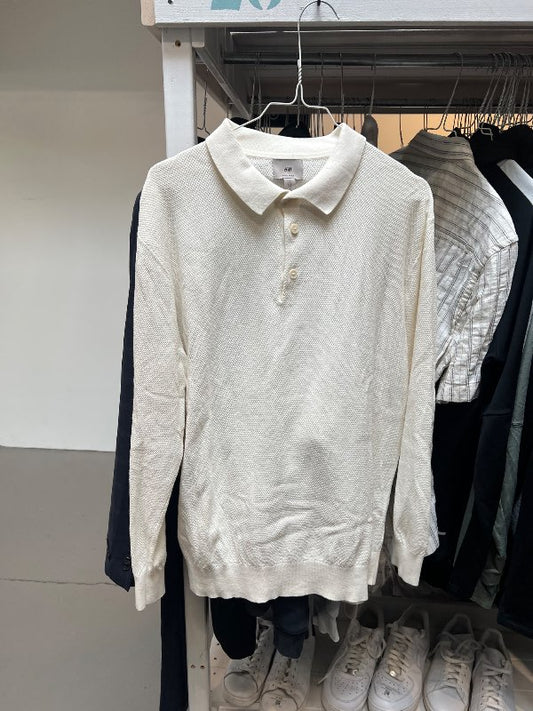 H&M Síðermabolur - Hvítur