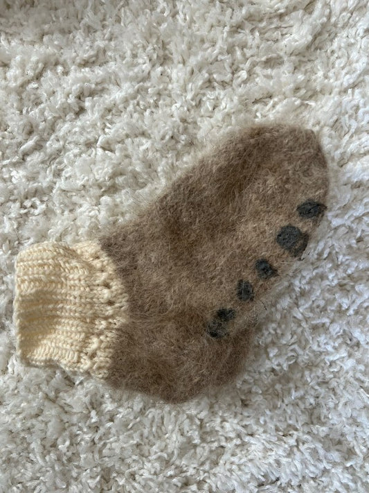 Wool anti slip socks