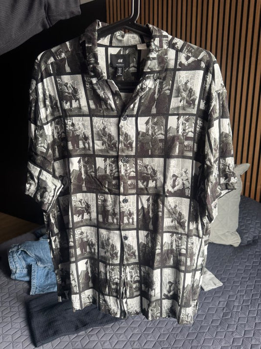 H&M svört rapp skirta