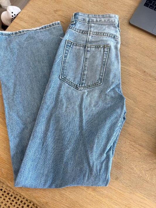 S/h&m ljósar gallabuxur