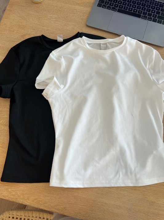 S/Svartur og hvítur bolir