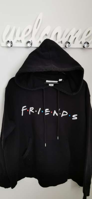 H&M  FRIENDS HOODIE BLACK