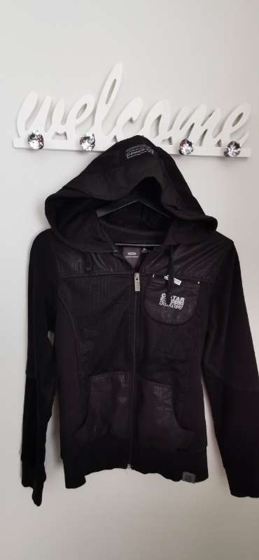 G-STAR  BLACK WOMEN'S HOODIE