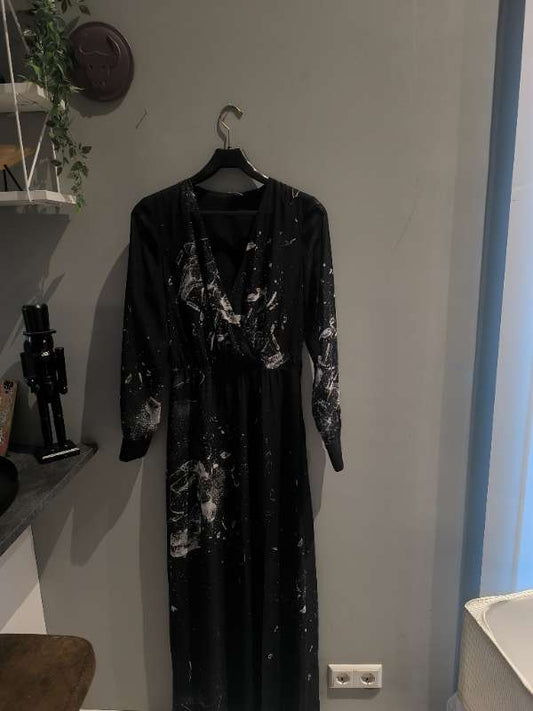 Síður svartur kjóll