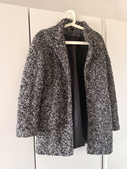 gray and black coat