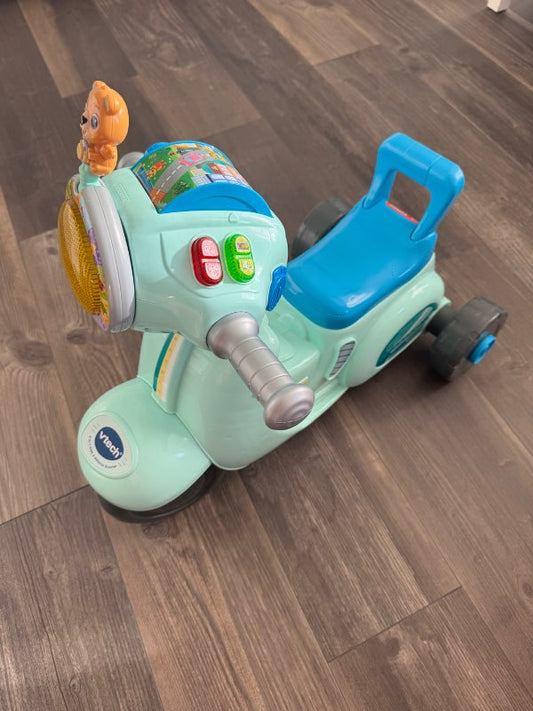 a playing motorcycle