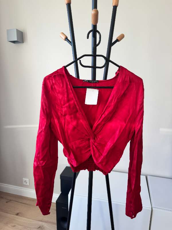 Zara red top
