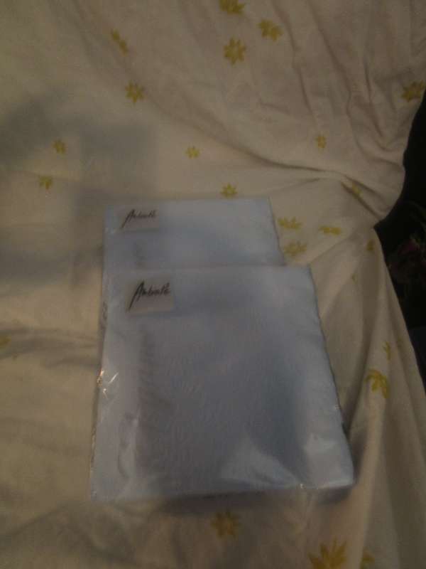 Servéttur ljósbláar