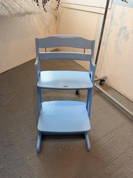 Tripp trapp blár stóll