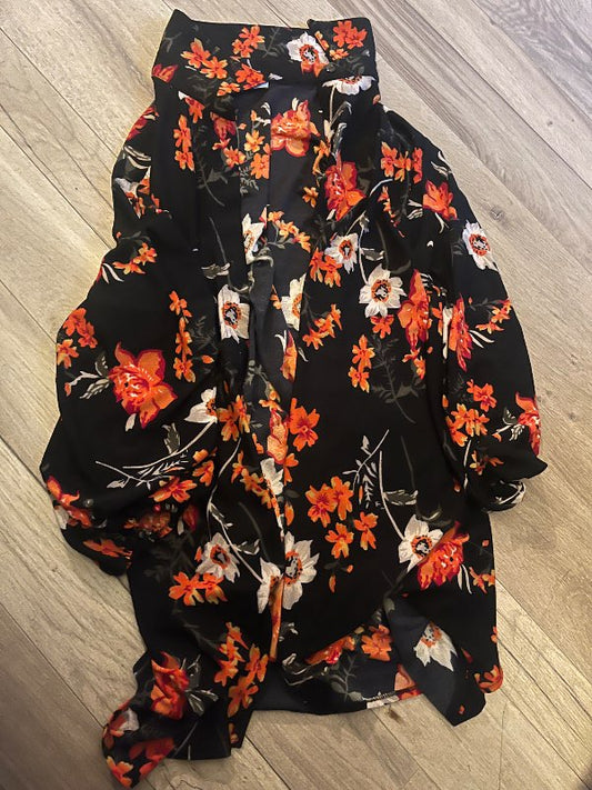 blazer blóma skyrta