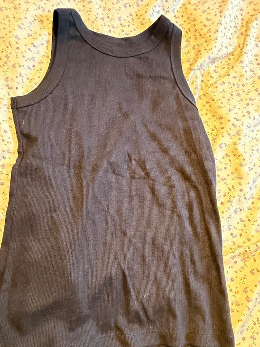 S hlýrabolur svartur