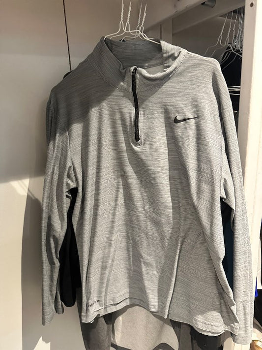 Nike grár langermabolur L/XL