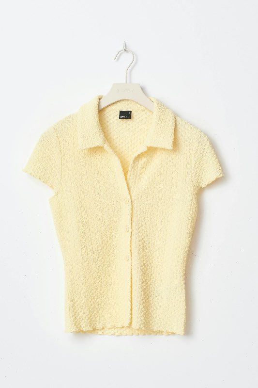 Gina tricot butter yellow topp