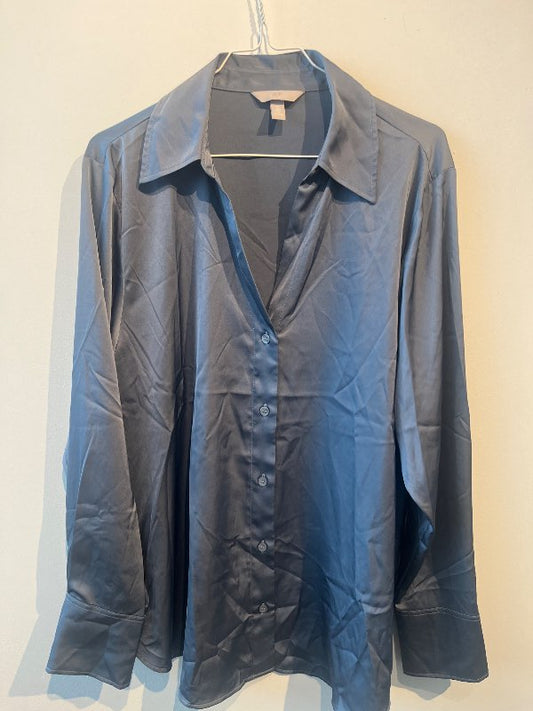 H&M blá blússa