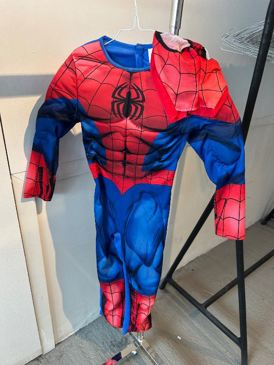 Spiderman búningur með grímu