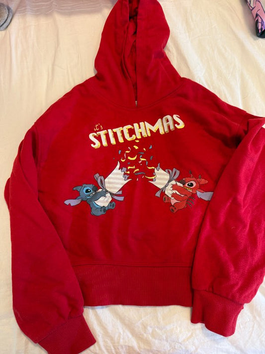 Jóla stitch hettupeysa