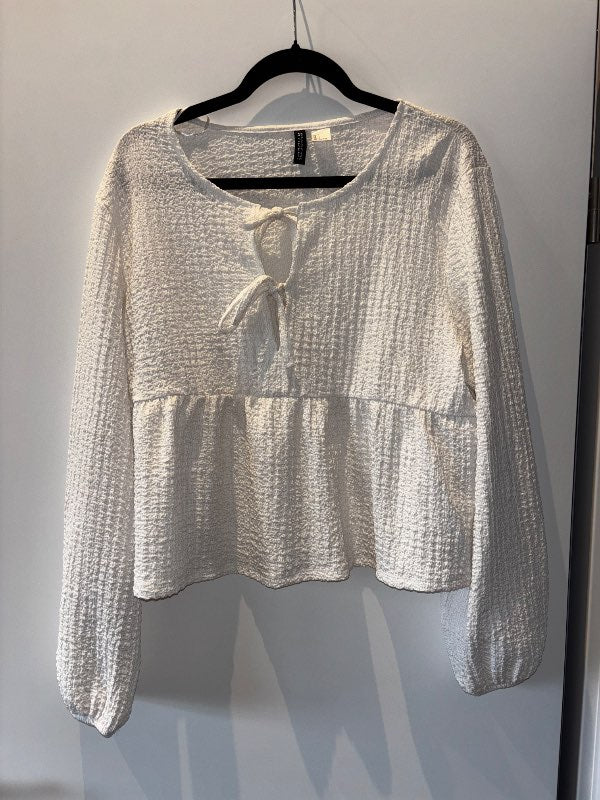 H&M hvít blússa