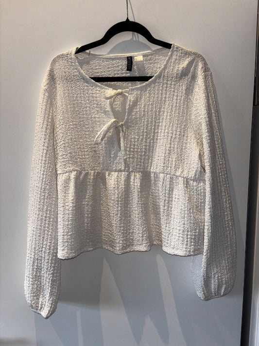 H&M hvít blússa