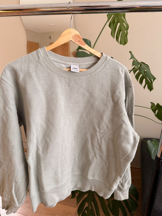 ljósgrænt Zara peysa