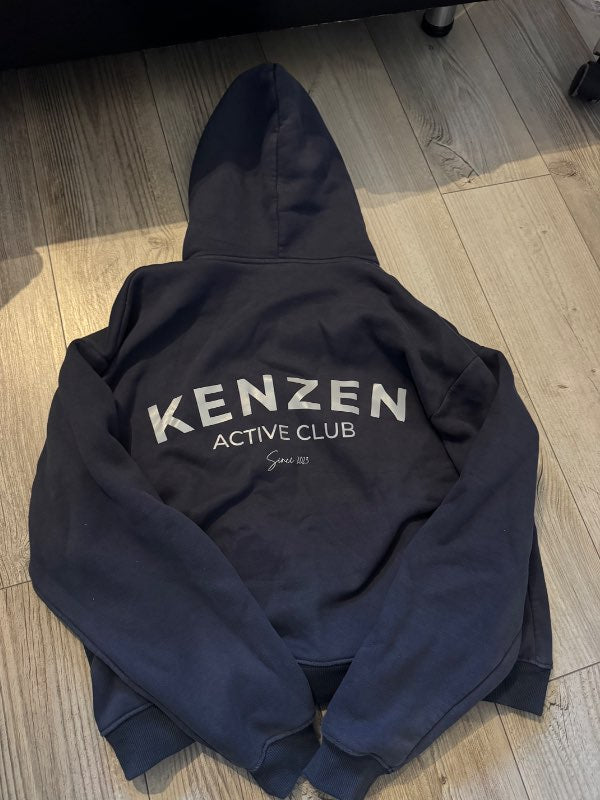 Kenzen blá hettupeysa