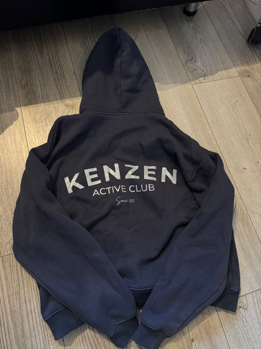 Kenzen blá hettupeysa