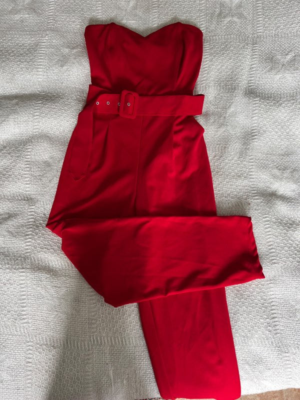 Red jumpsuit